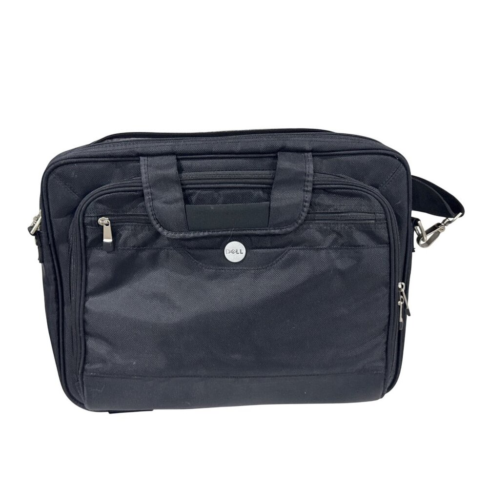 Dell Black Laptop Bag With Shoulder Strap & Multiple Compartments For Business O